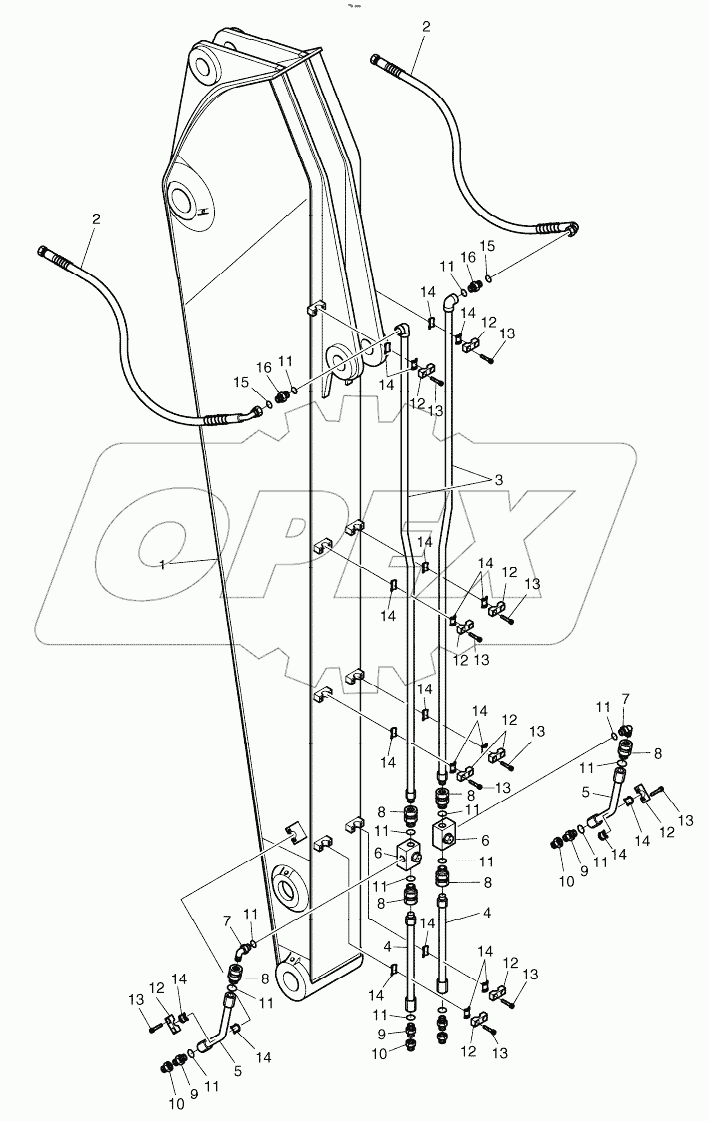 ARM PIPING - 2.9m ROTATING AND TILTING