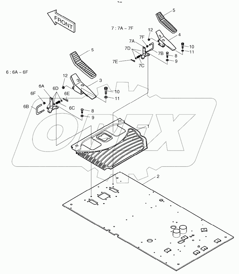  FLOOR ASSY - ARTI.BOOM AND TILT