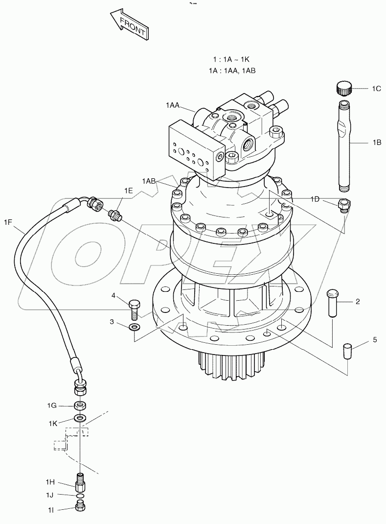  SWING DEVICE ASSY