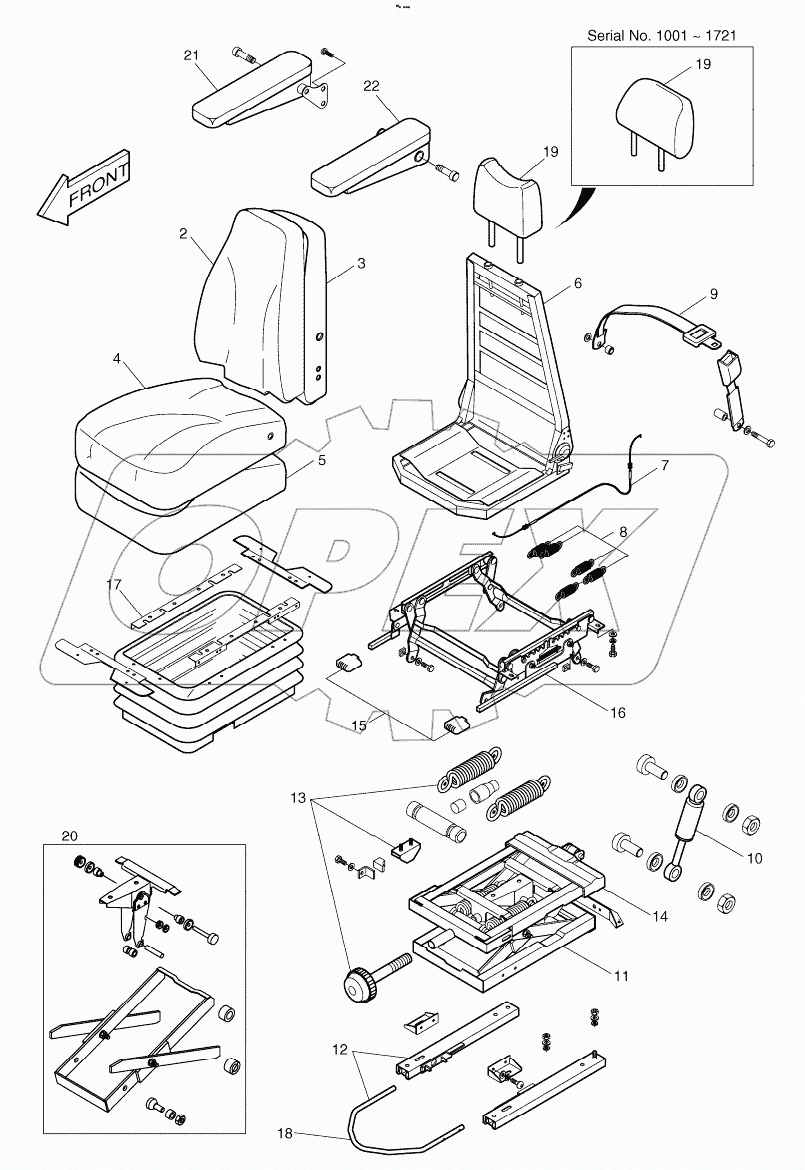  SEAT MOUNTING EUROPE AND USA
