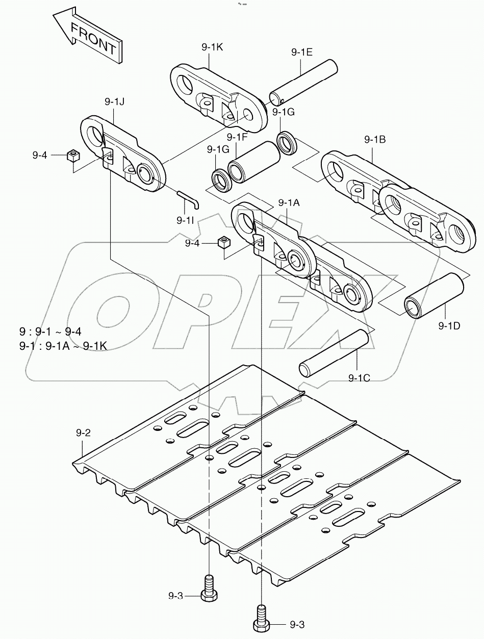  TRACK SHOE ASSY - 600G