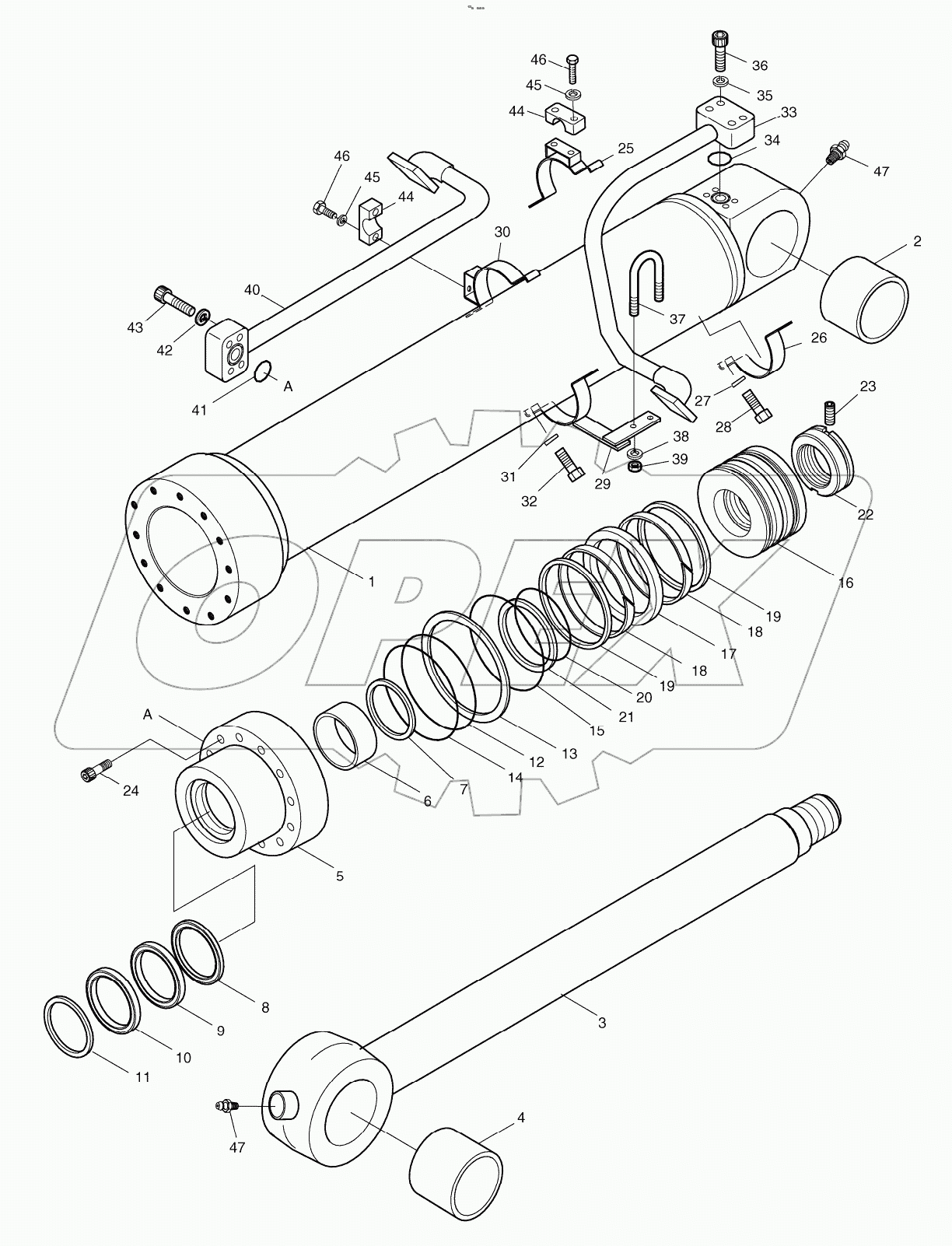  BUCKET CYLINDER - 2.6m ARM