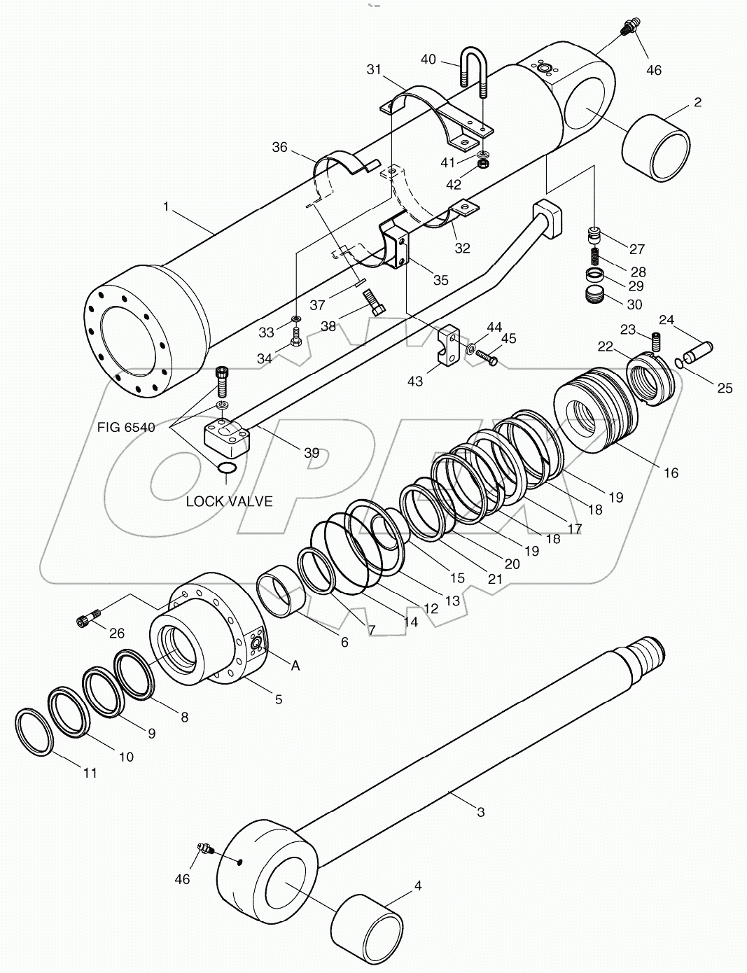  ARM CYLINDER - LOCK VALVE