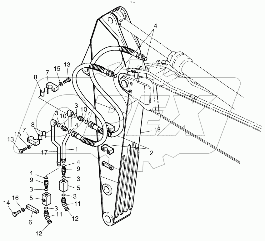  ARM PIPING - 2.6m ONE & TWO WAY