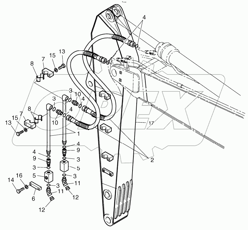  ARM PIPING - 4.0m ONE & TWO WAY