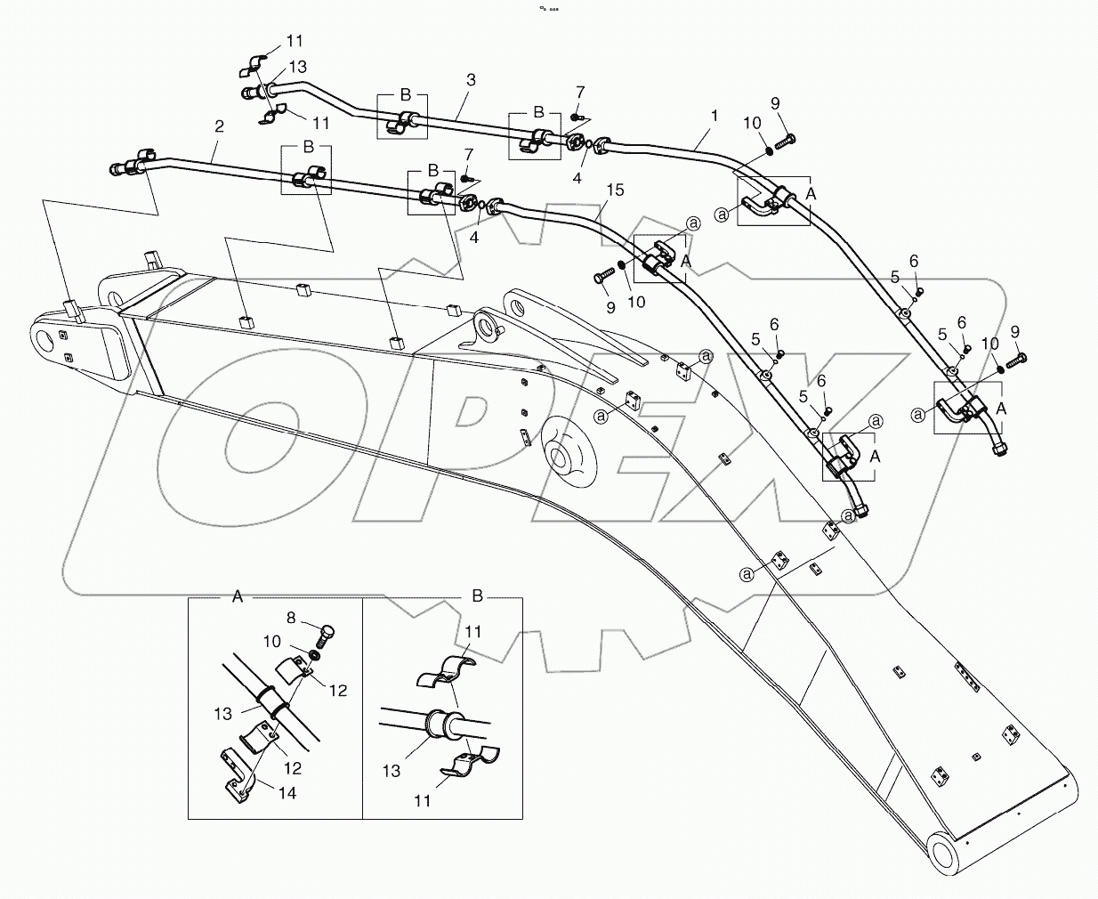  BOOM PIPING - BOOM 6.5m (PE3C)