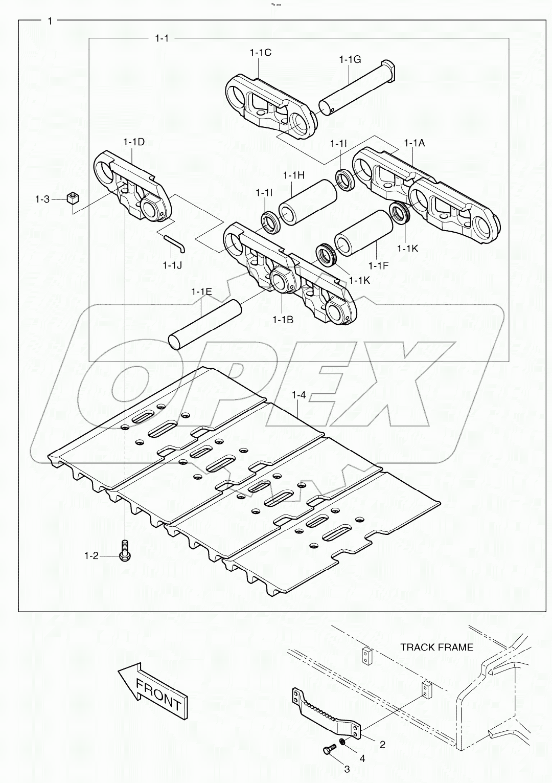  TRACK SHOE ASSY(600G) - INDIA