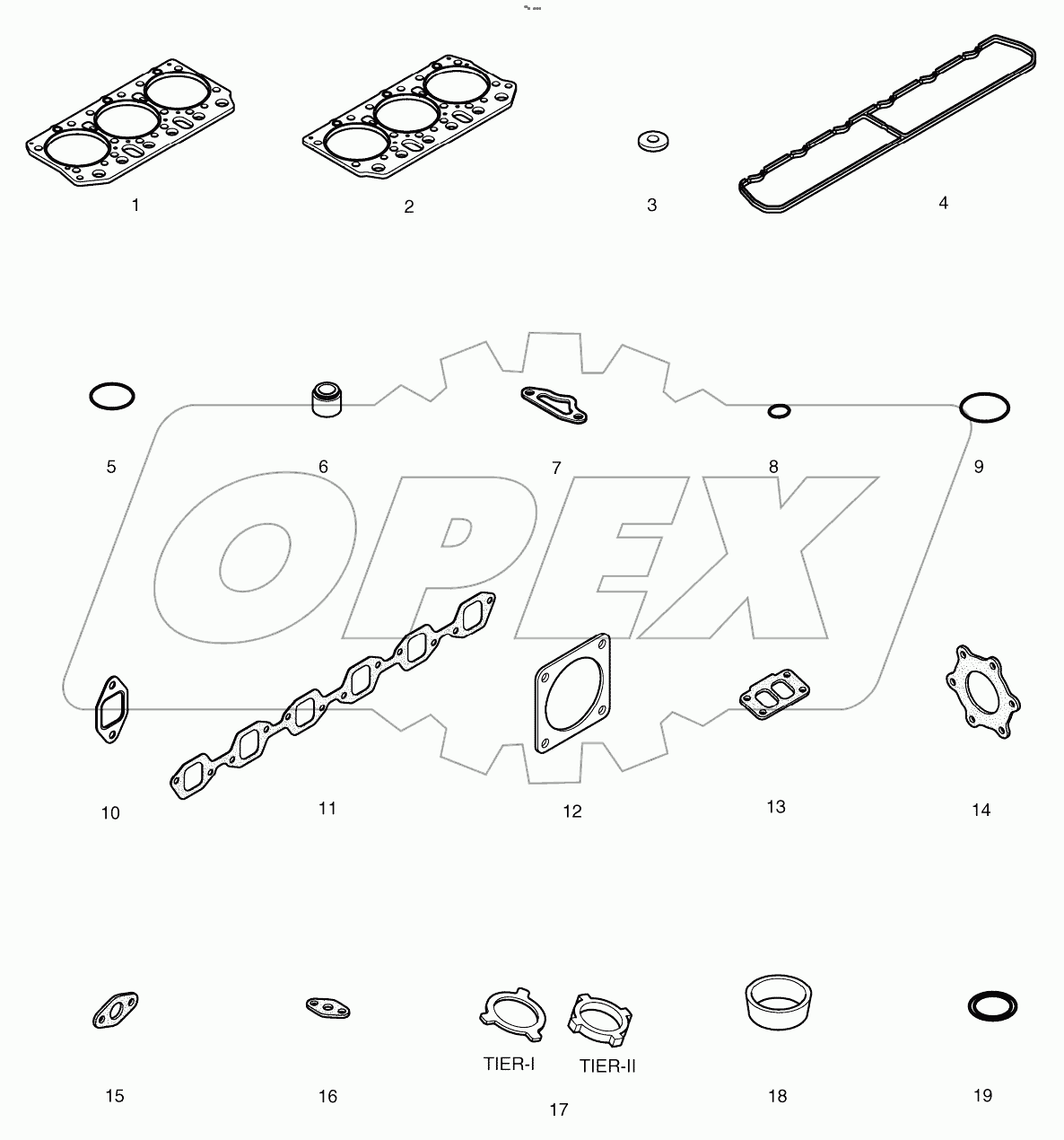  OVER HAUL GASKET KIT - TOP