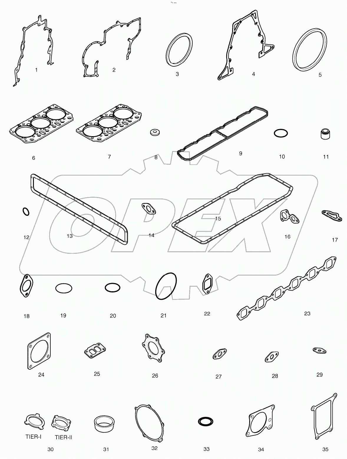  OVER HAUL GASKET KIT - ALL