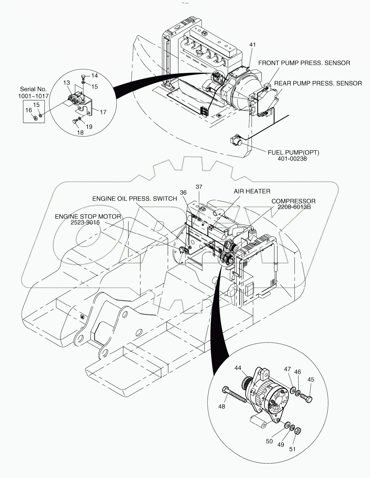  ELECTRIC PARTS - ENGINE