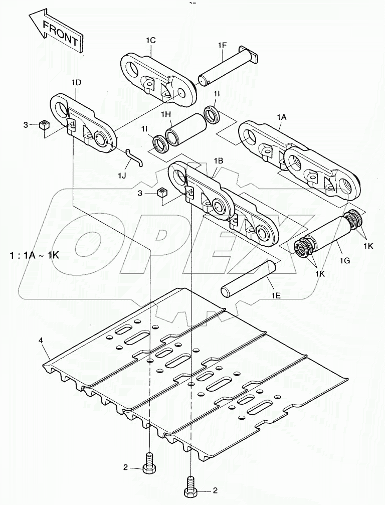  TRACK SHOE ASSY - 600G