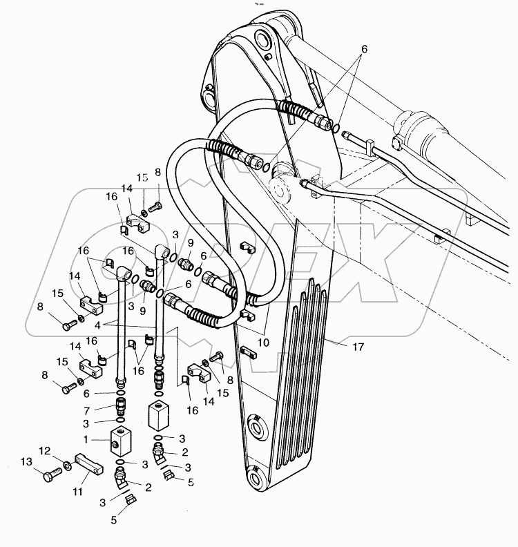  ARM PIPING - 2.9m ONE & TWO WAY