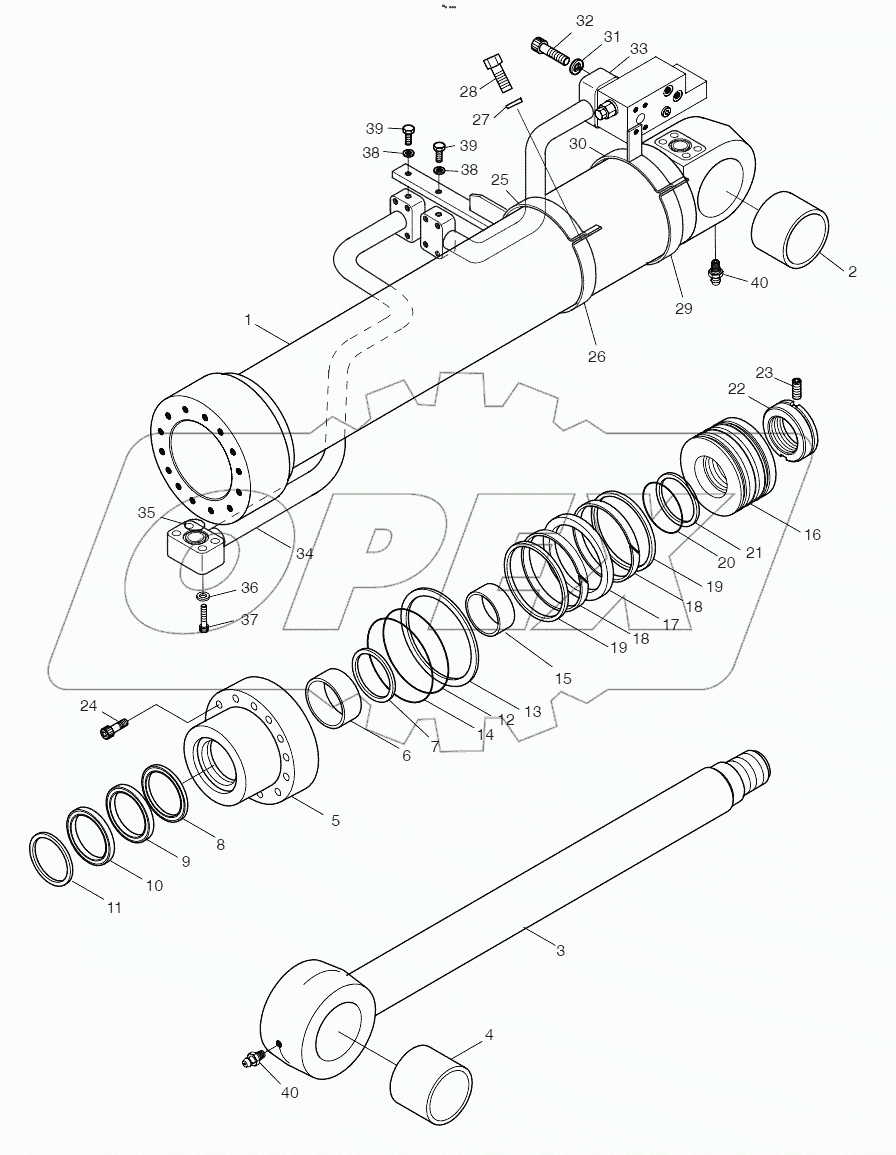  BOOM CYLINDER(L.H) - LOCK VALVE