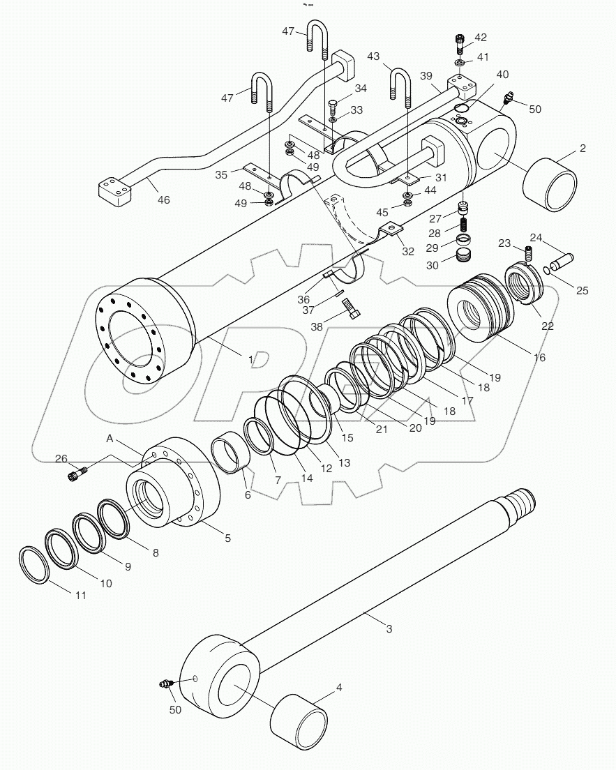  ARM CYLINDER - LOCK VALVE