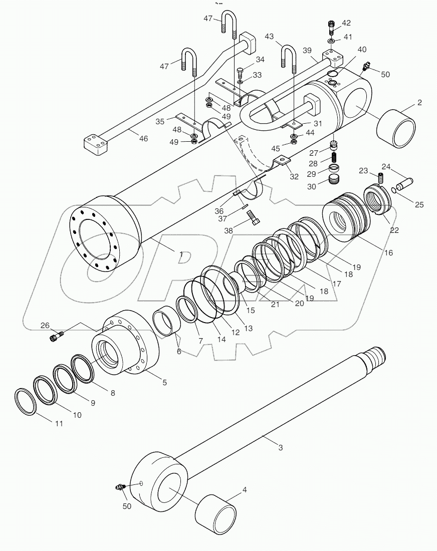  ARM CYLINDER - LOCK VALVE