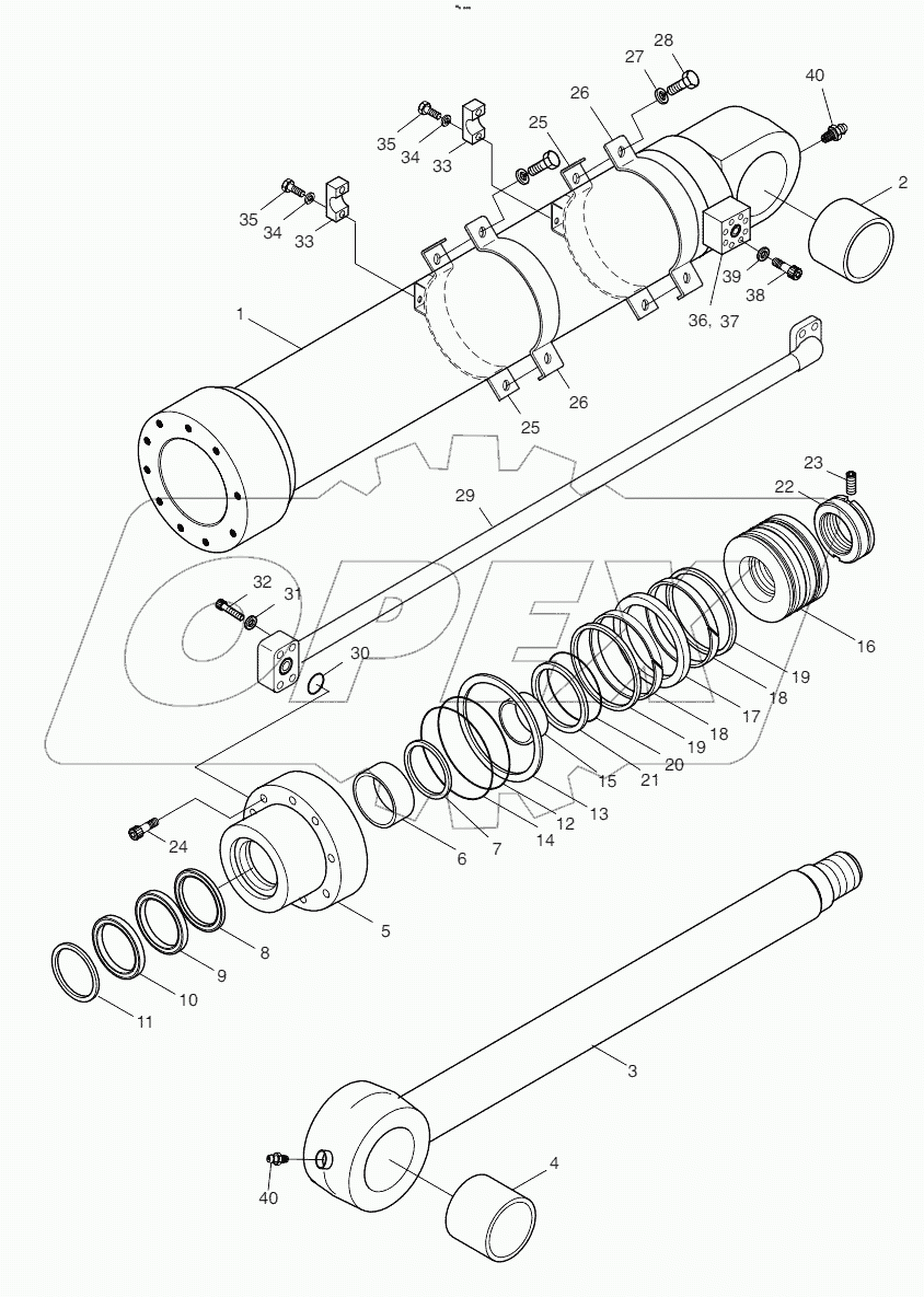  BUCKET CYLINDER - ARM 8.0m