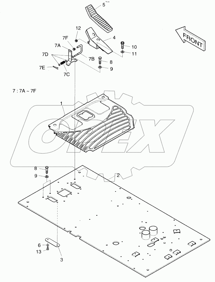  FLOOR PLATE - TILTING