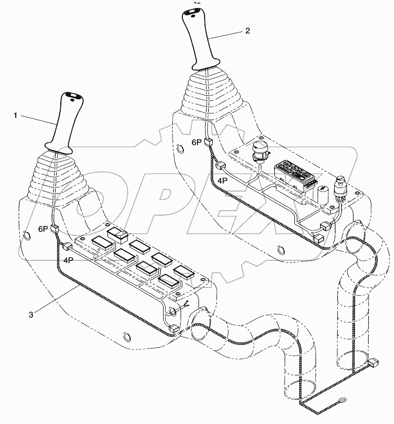  JOYSTICK VALVE ASSY - 3 SWITCH