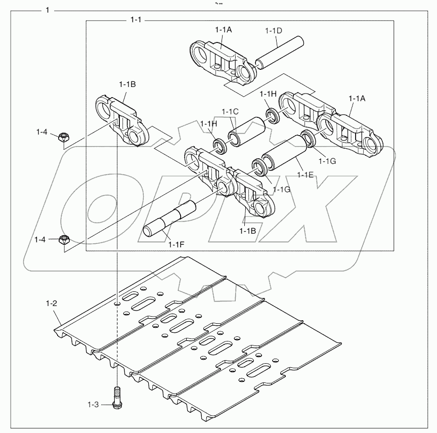  TRACK SHOE - 750G Serial No 1800 -