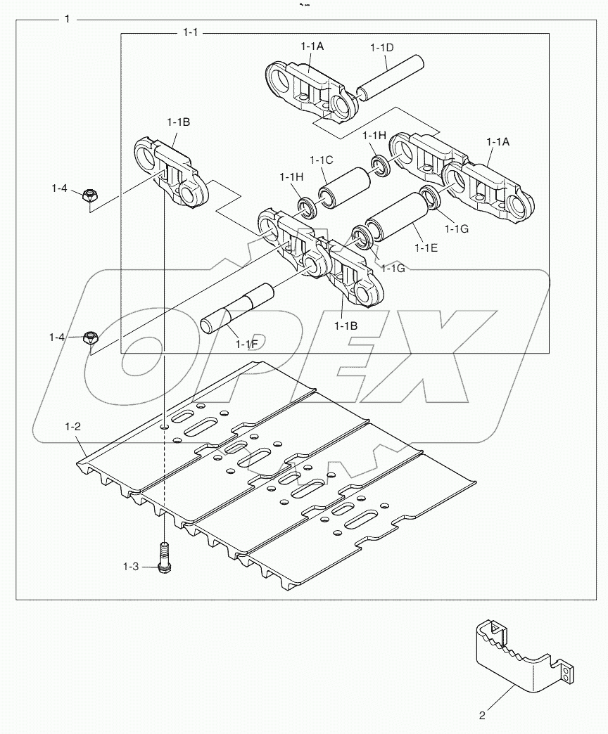  TRACK SHOE - 800G Serial No 1800 -
