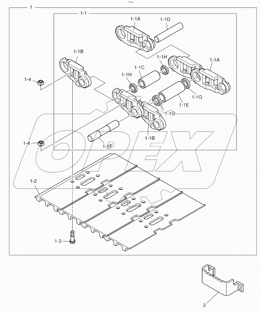  TRACK SHOE - 900G Serial No 1800 -