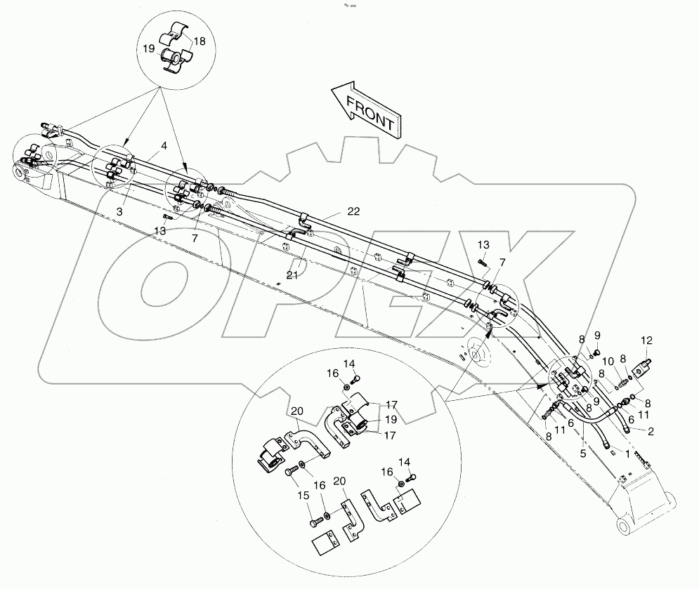  BOOM PIPING - 9.0m ONE & TWO WAY