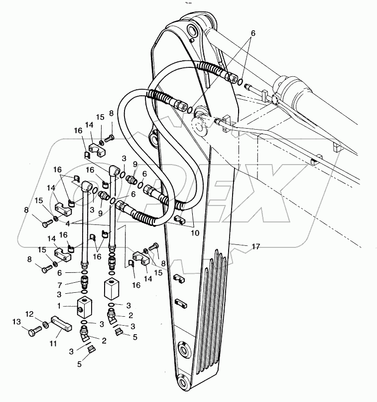  ARM PIPING - 3.35m ONE & TWO WAY