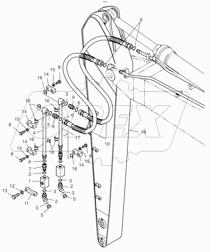  ARM PIPING - 6.0m ONE & TWO WAY