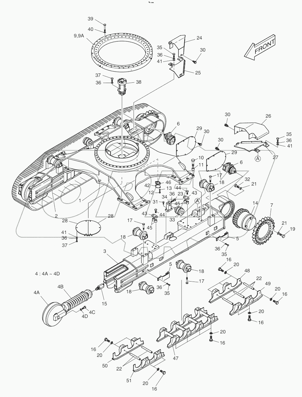  TRACK FRAME - HEAVY DUTY