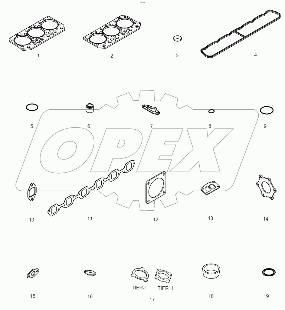  OVER HAUL GASKET KIT - TOP
