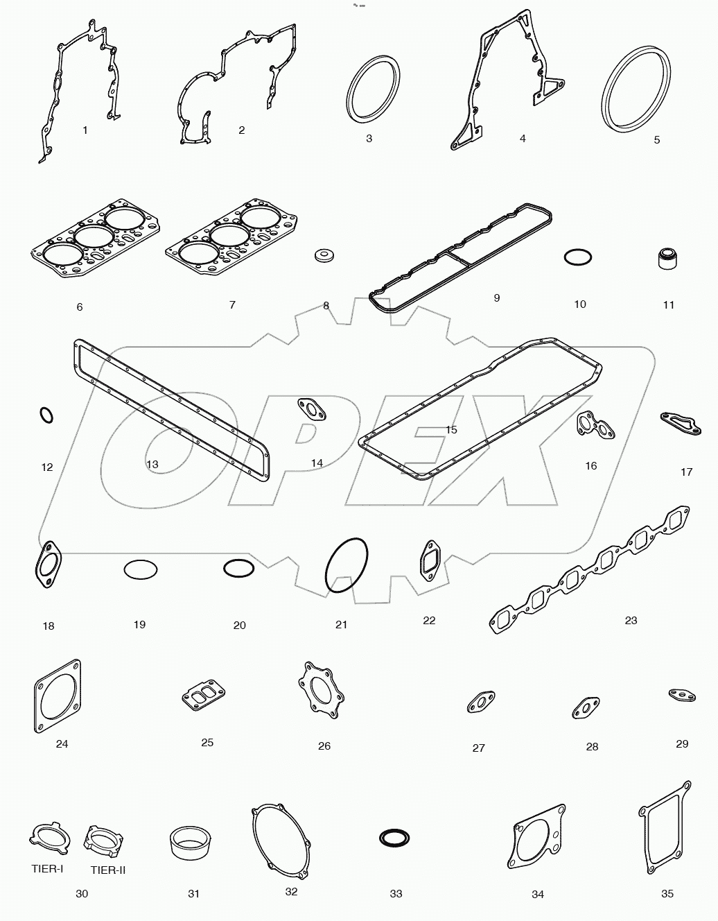  OVER HAUL GASKET KIT - ALL