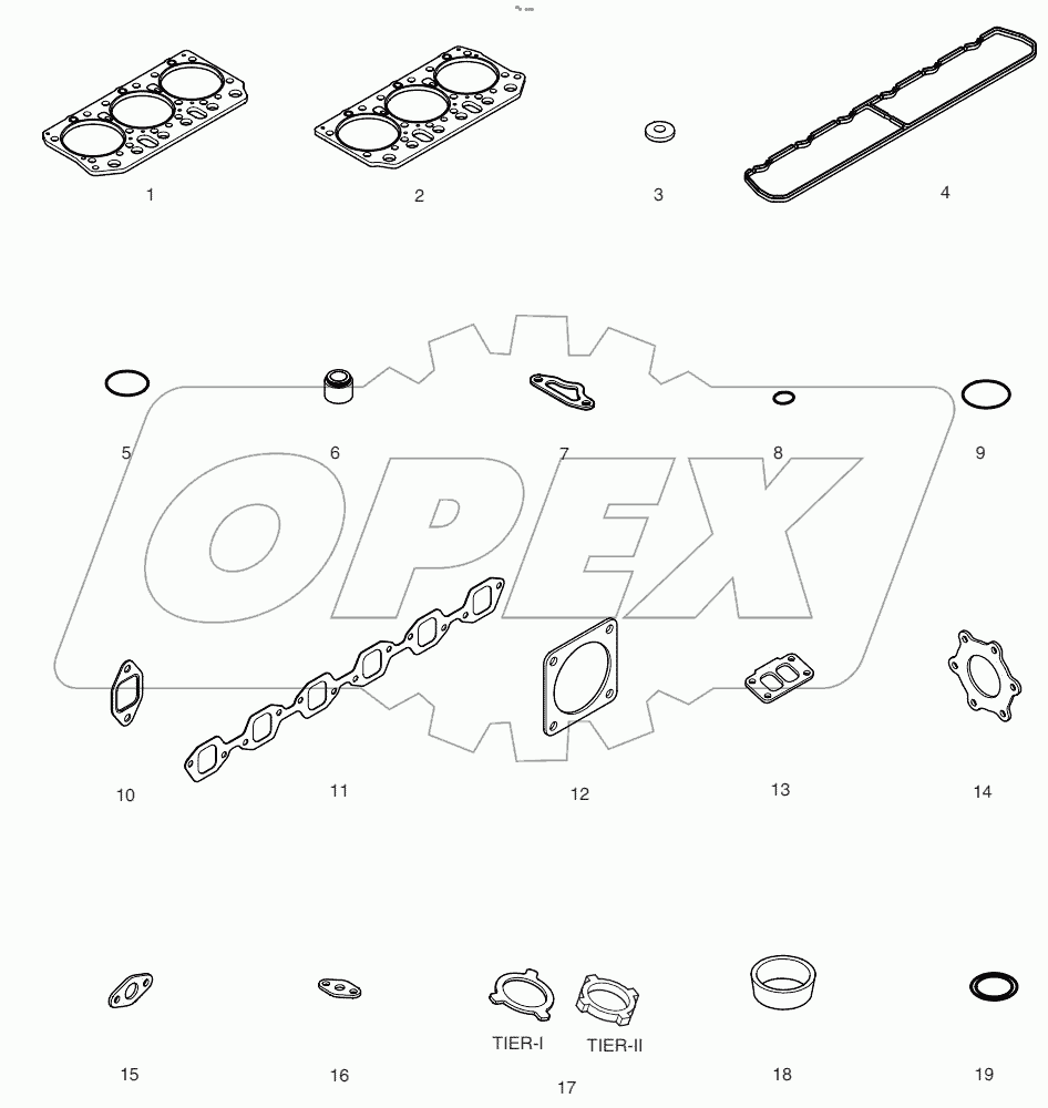  OVER HAUL GASKET KIT - TOP