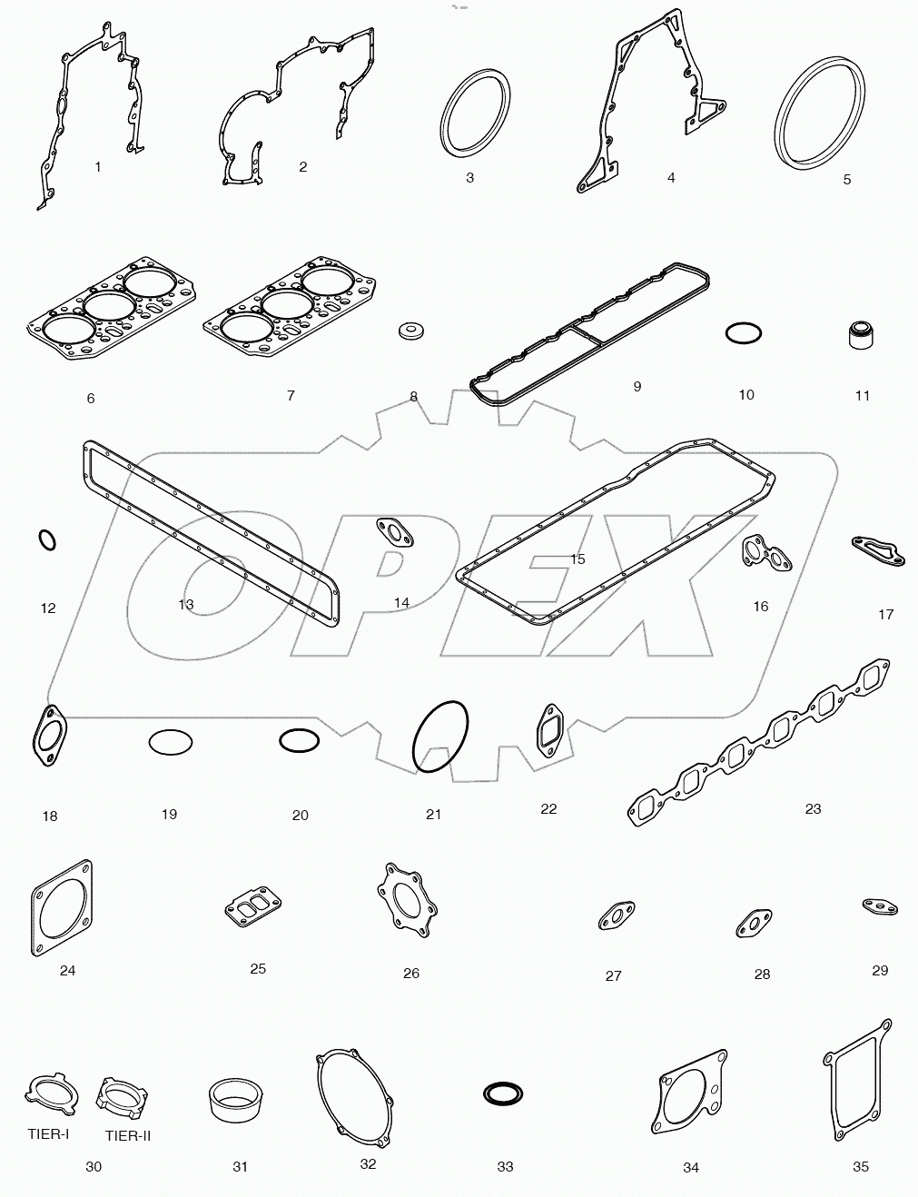  OVER HAUL GASKET KIT - ALL