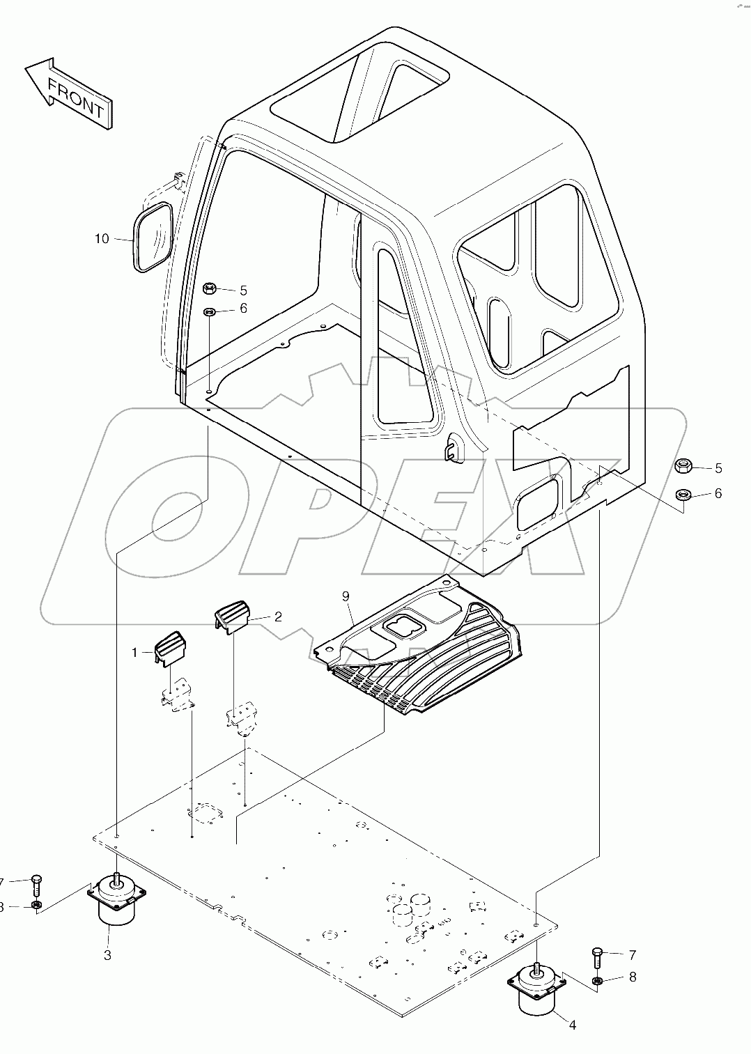  CABIN MOUNT ASSY