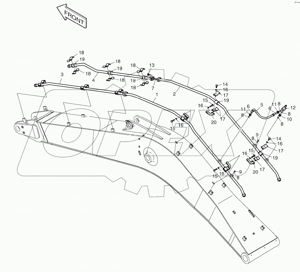  BOOM PIPING-6.3m ONE & TWO WAY