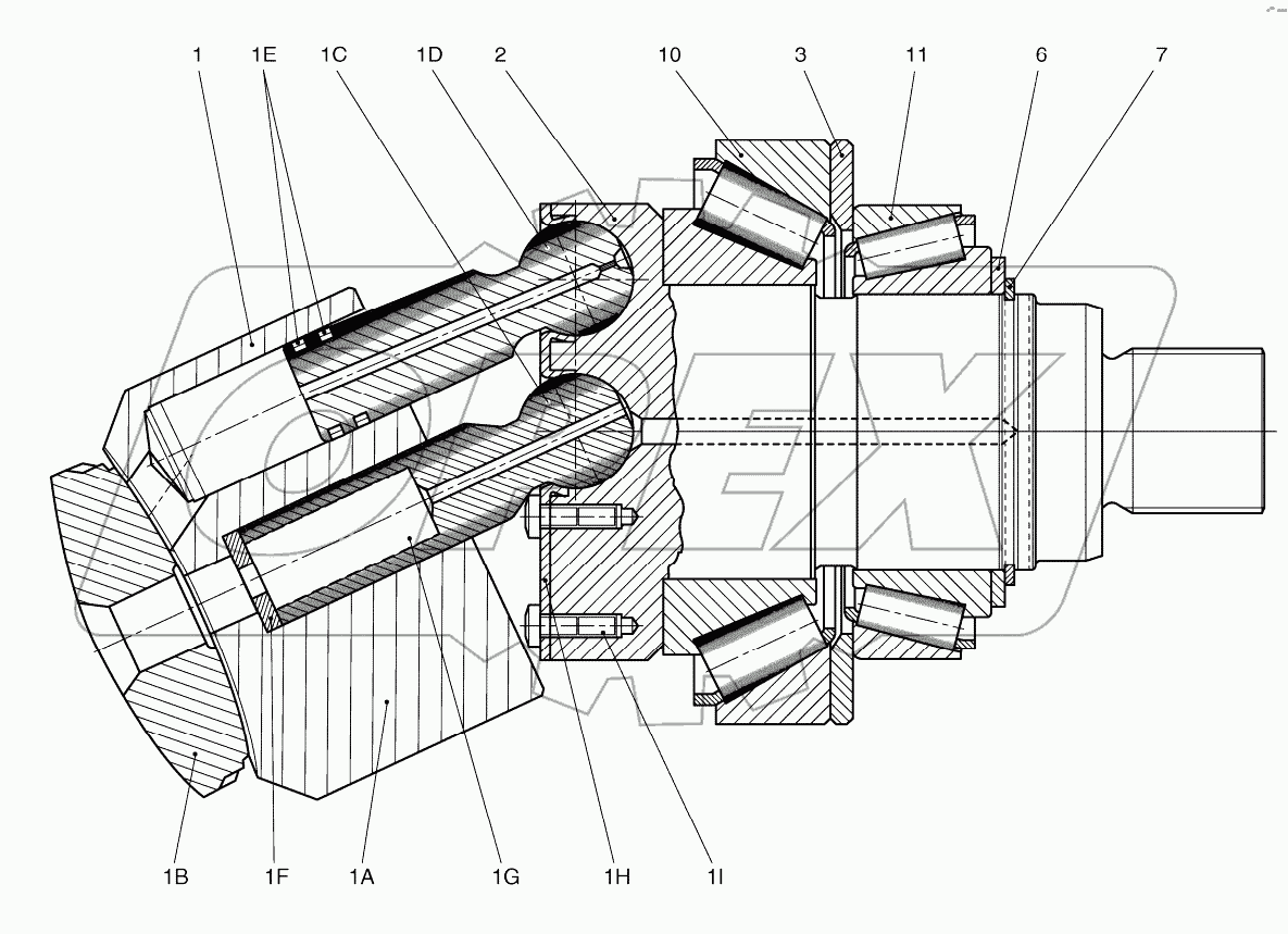  TRAVEL MOTOR-ROTARY GROUP