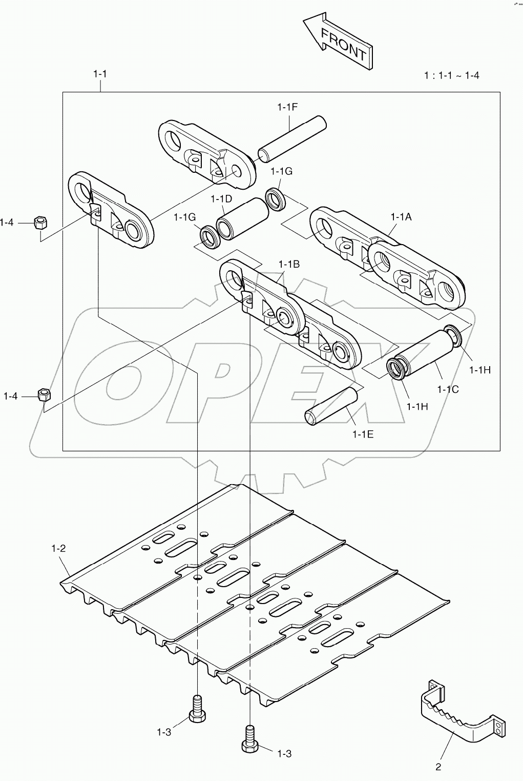  TRACK SHOE ASSY-900mm