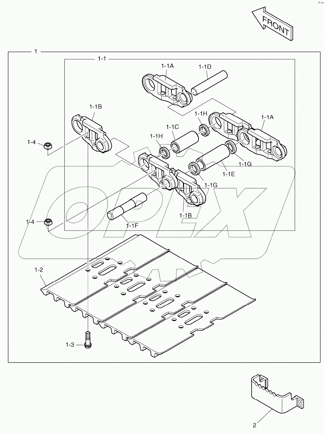  TRACK SHOE ASSY-900mm