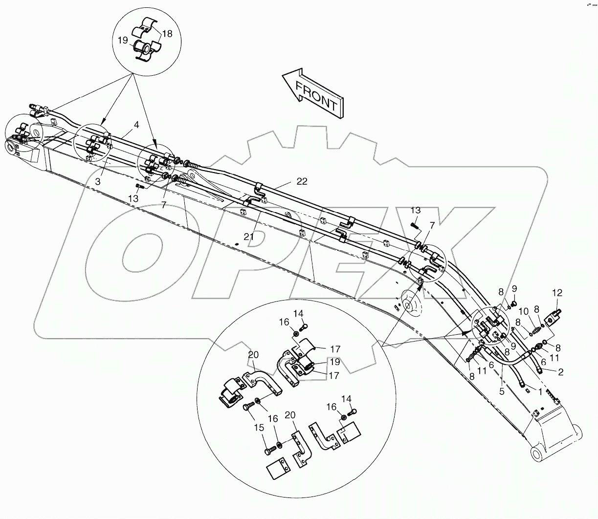  BOOM PIPING-9.0m ONE & TWO WAY
