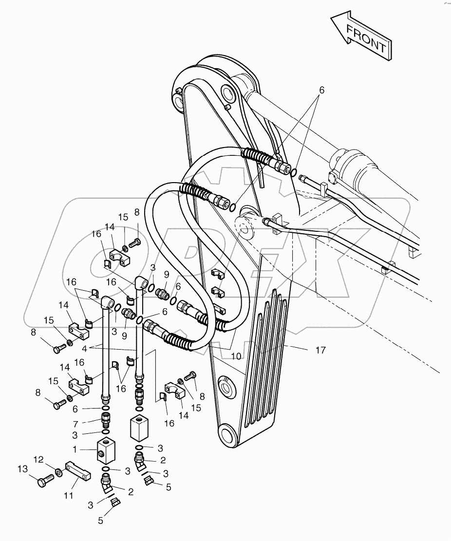  ARM PIPING-2.4m ONE & TWO WAY