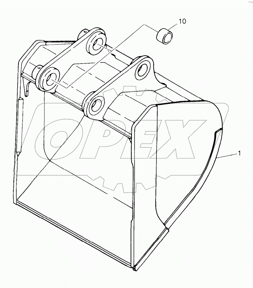  BUCKET-2.5m3-WITHOUT TOOTH