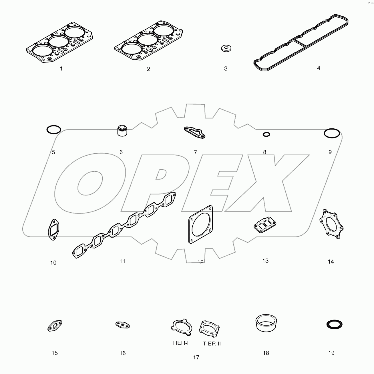  OVER HAUL GASKET KIT-TOP