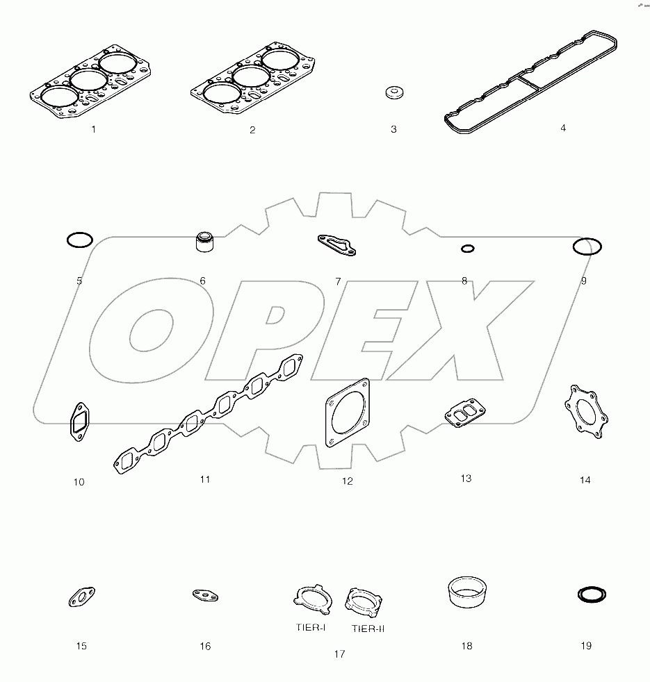 OVER HAUL GASKET KIT-TOP