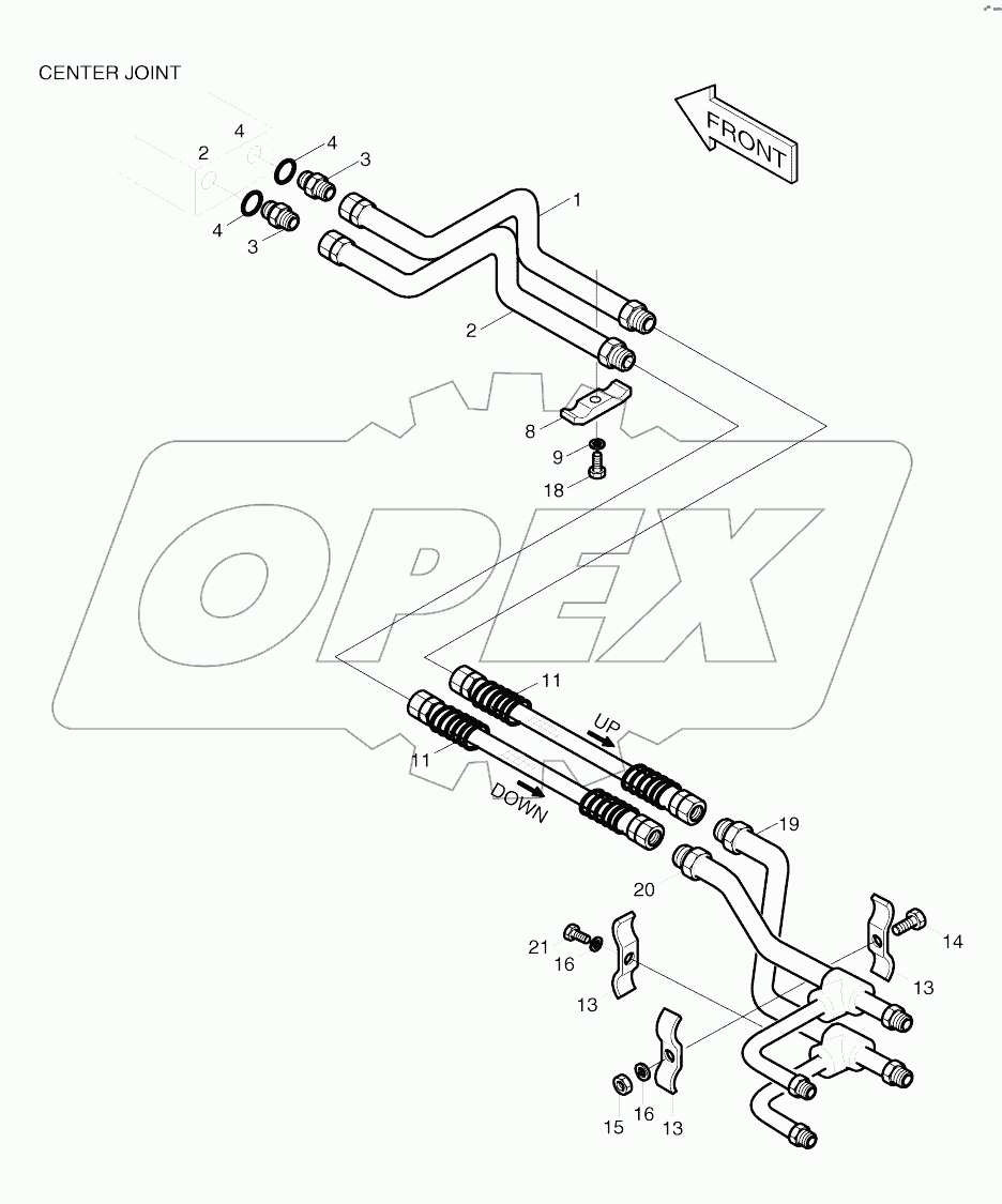  DOZER & OUTRIGGER PIPING (608~)