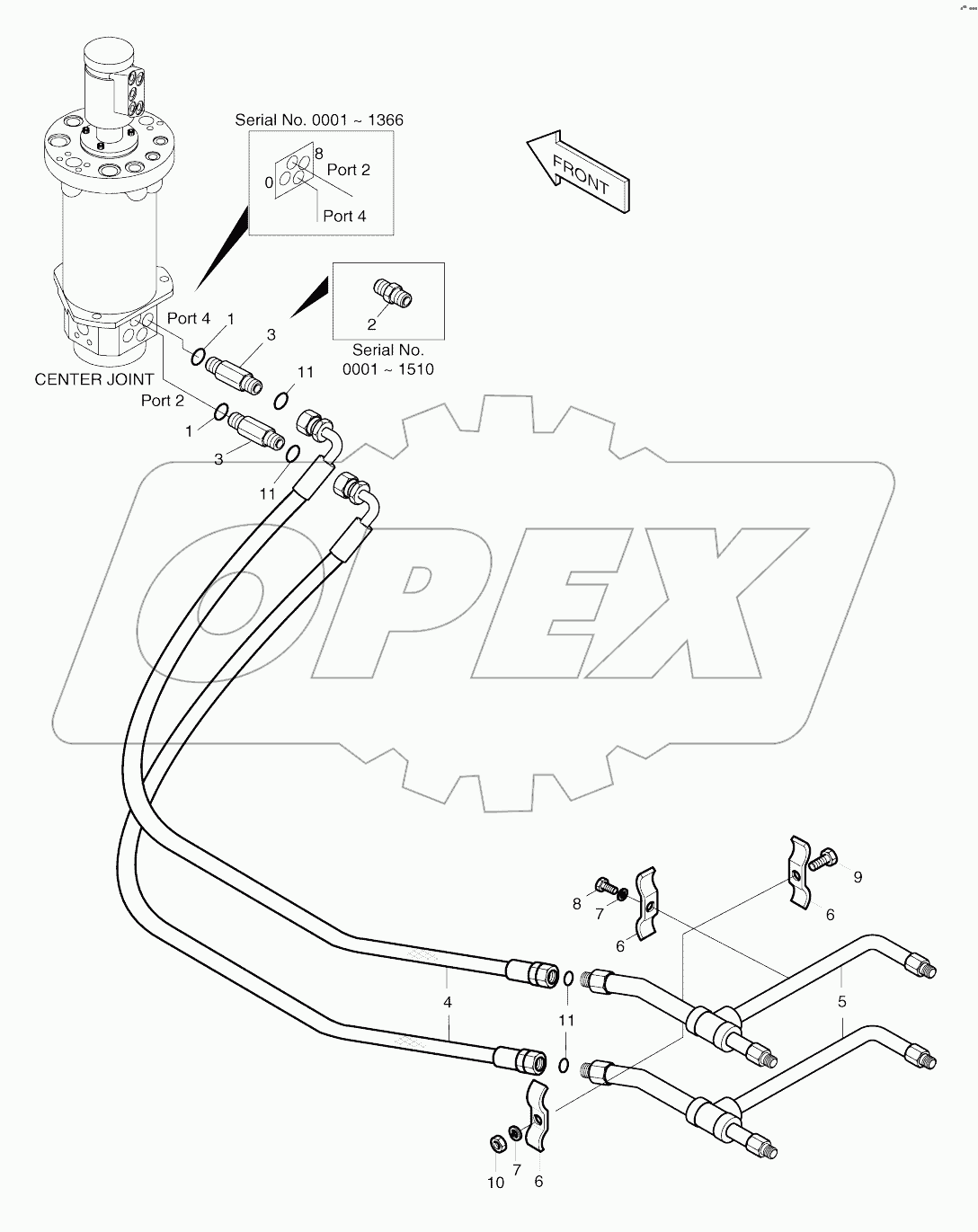  BRAKE PIPING (1)-FRONT
