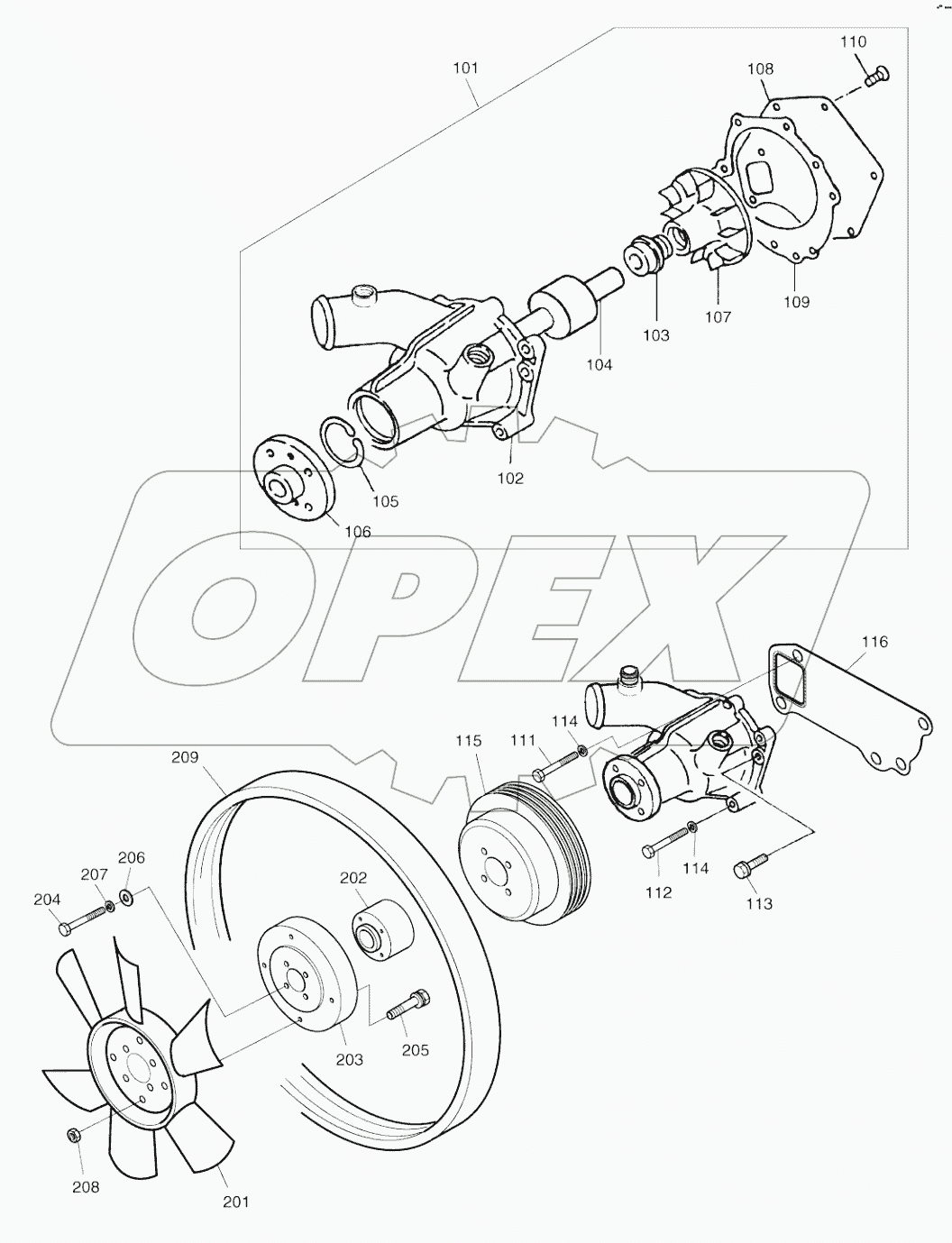  WATER PUMP AND COOLING PUMP
