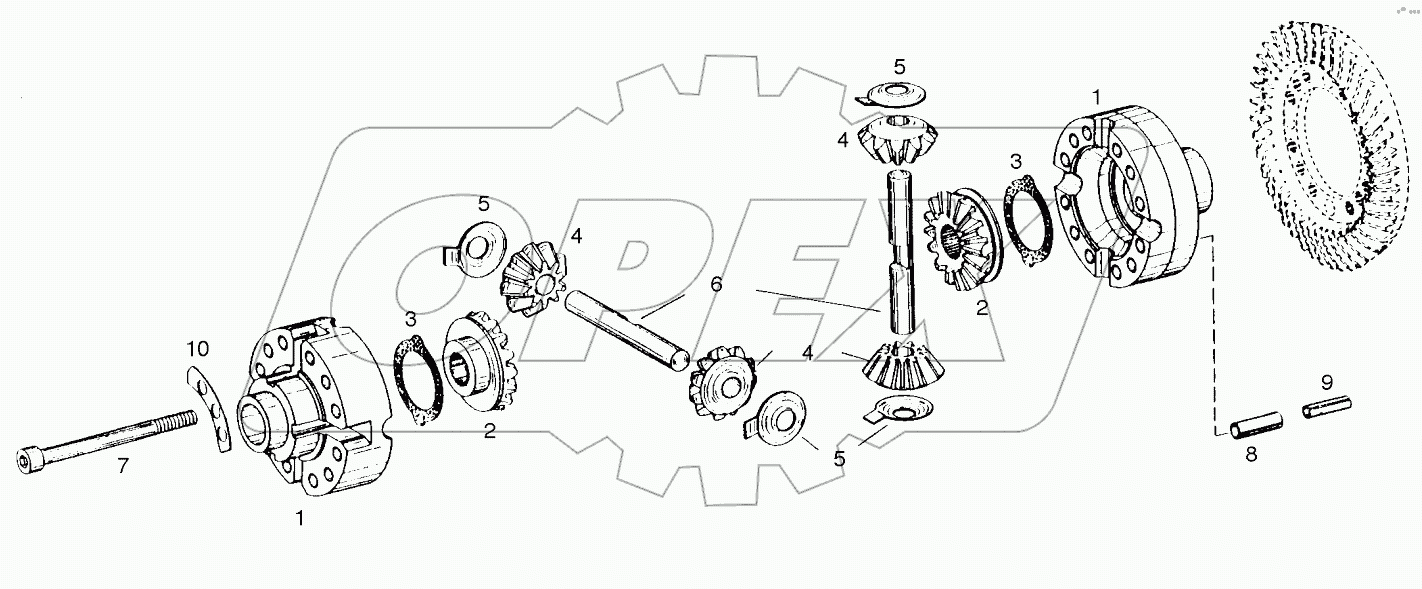  DIFFERENTIAL GEAR-FRONT AXLE