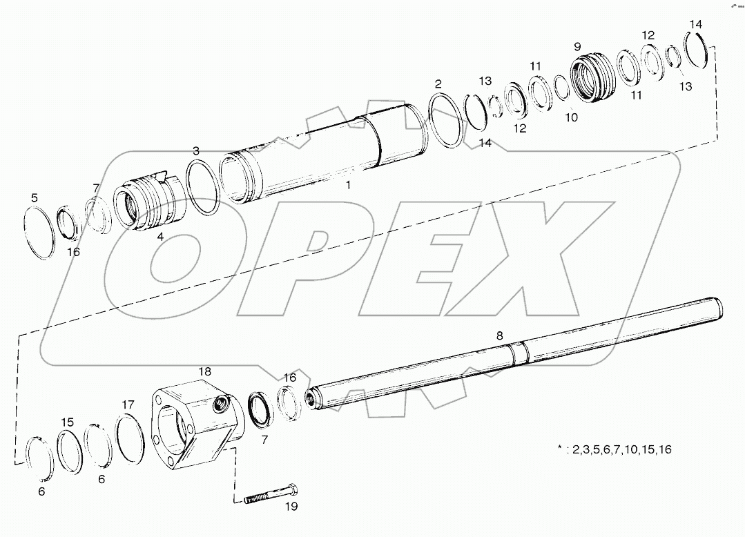  STEERING CYLINDER-FRONT AXLE