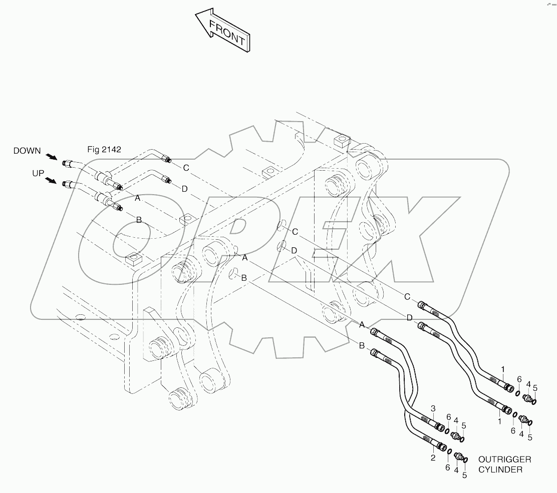  REAR OUTRIGGER PIPING