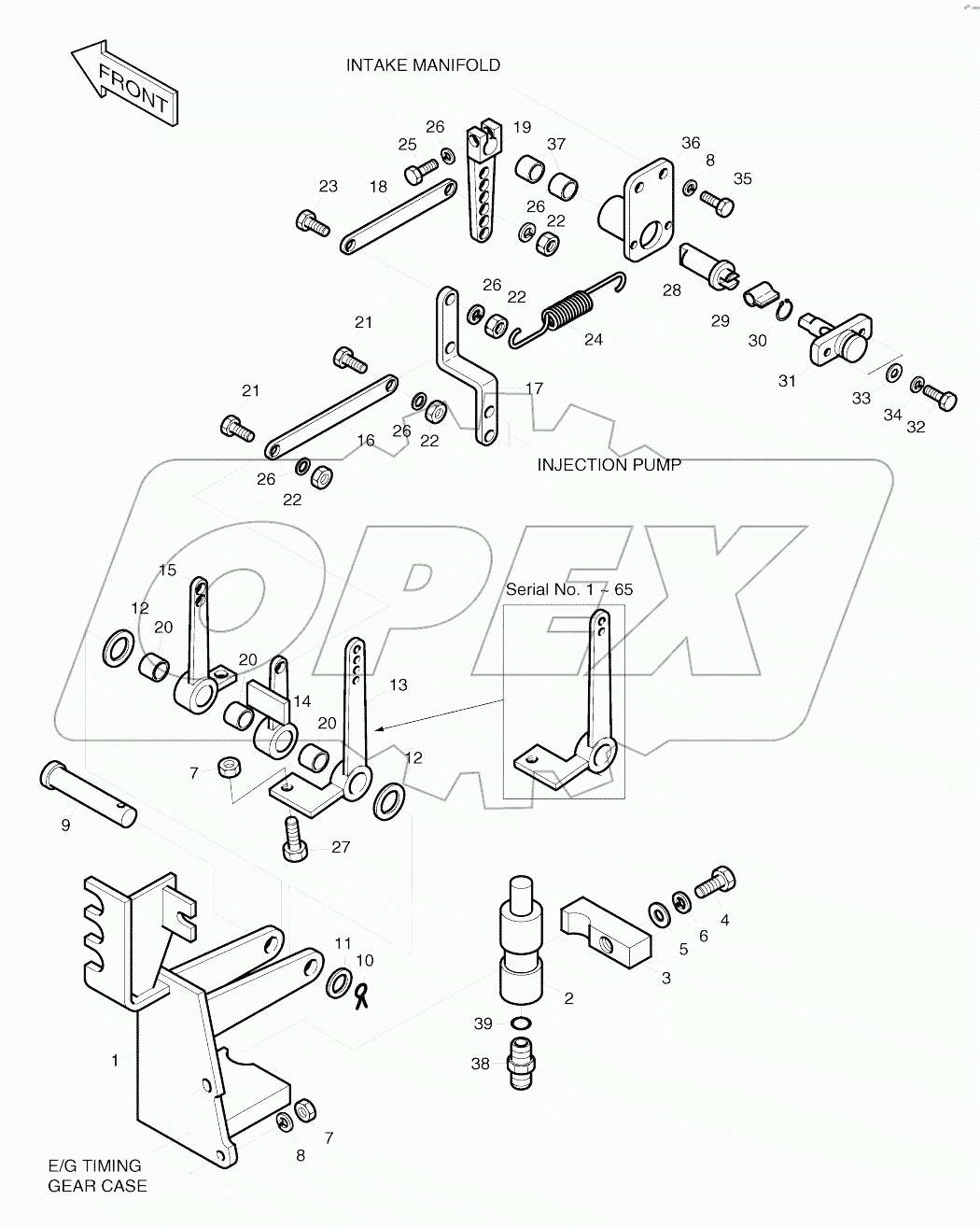  LEVER ASSY-ENGINE SUB